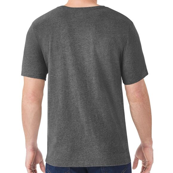 Member's Mark Men's Essential Crew Neck Short Sleeve Tee Size 3XL Heather Grey - Picture 2 of 7
